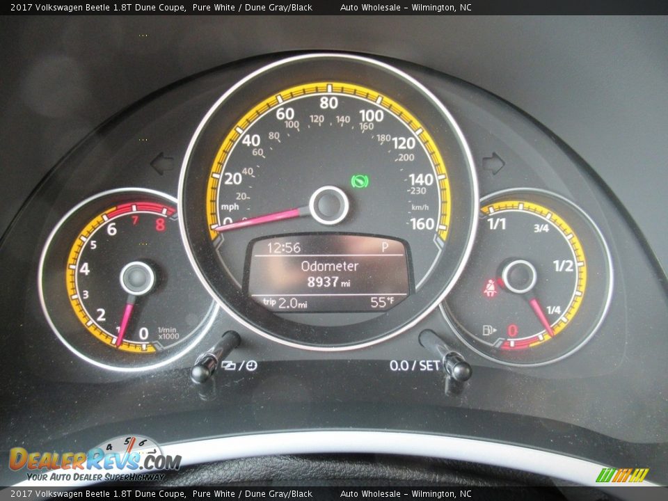 2017 Volkswagen Beetle 1.8T Dune Coupe Pure White / Dune Gray/Black Photo #16