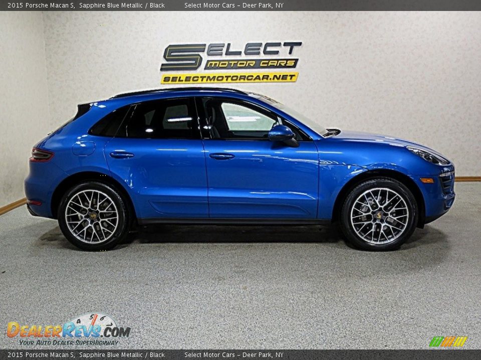 2015 Porsche Macan S Sapphire Blue Metallic / Black Photo #4