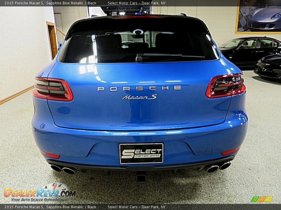 2015 Porsche Macan S Sapphire Blue Metallic / Black Photo #5