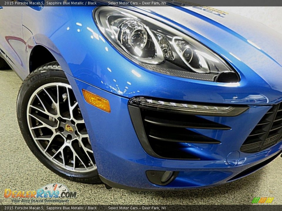 2015 Porsche Macan S Sapphire Blue Metallic / Black Photo #8