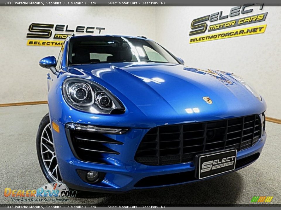 2015 Porsche Macan S Sapphire Blue Metallic / Black Photo #10