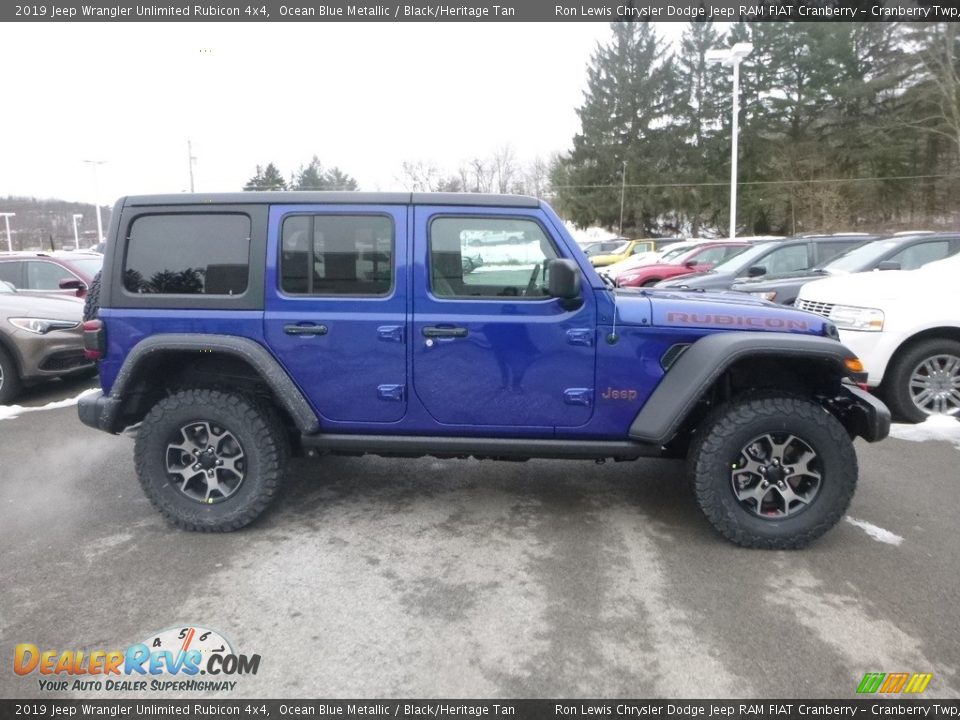 Ocean Blue Metallic 2019 Jeep Wrangler Unlimited Rubicon 4x4 Photo #8