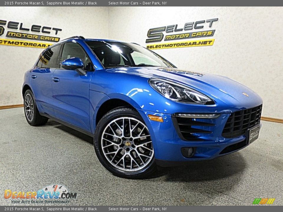2015 Porsche Macan S Sapphire Blue Metallic / Black Photo #11