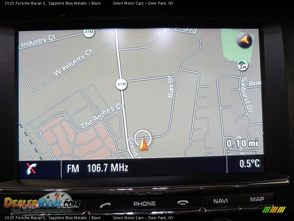 2015 Porsche Macan S Sapphire Blue Metallic / Black Photo #18