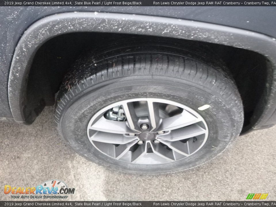 2019 Jeep Grand Cherokee Limited 4x4 Slate Blue Pearl / Light Frost Beige/Black Photo #10