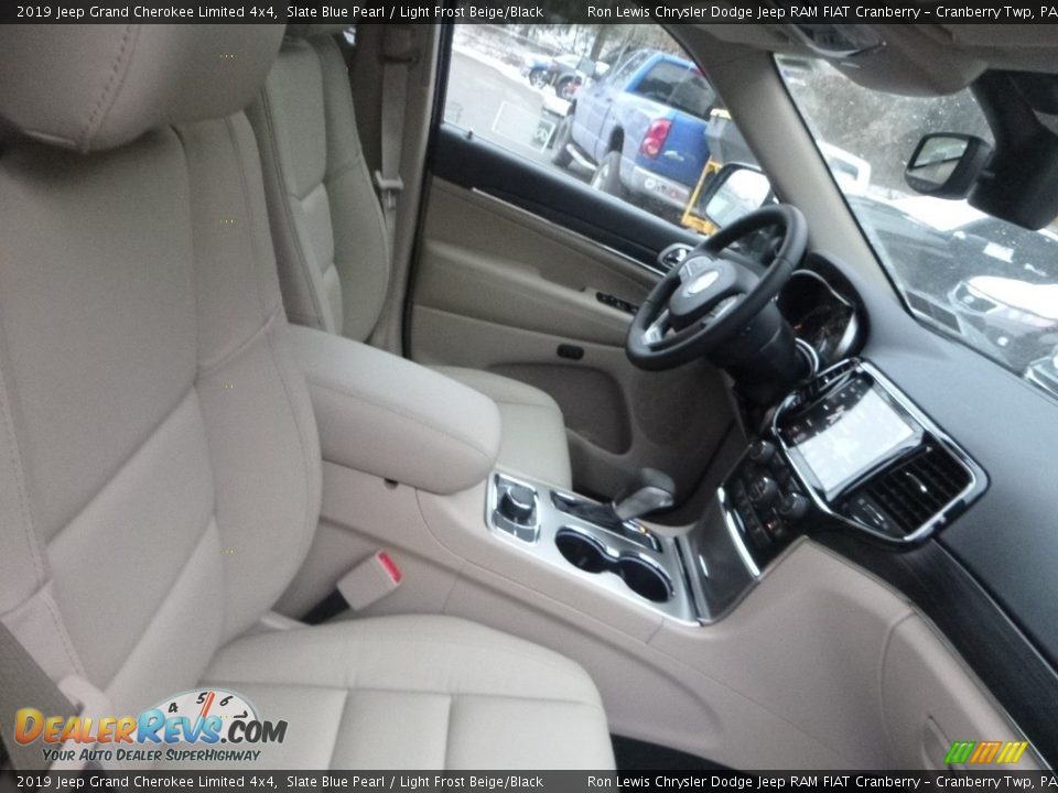 2019 Jeep Grand Cherokee Limited 4x4 Slate Blue Pearl / Light Frost Beige/Black Photo #11