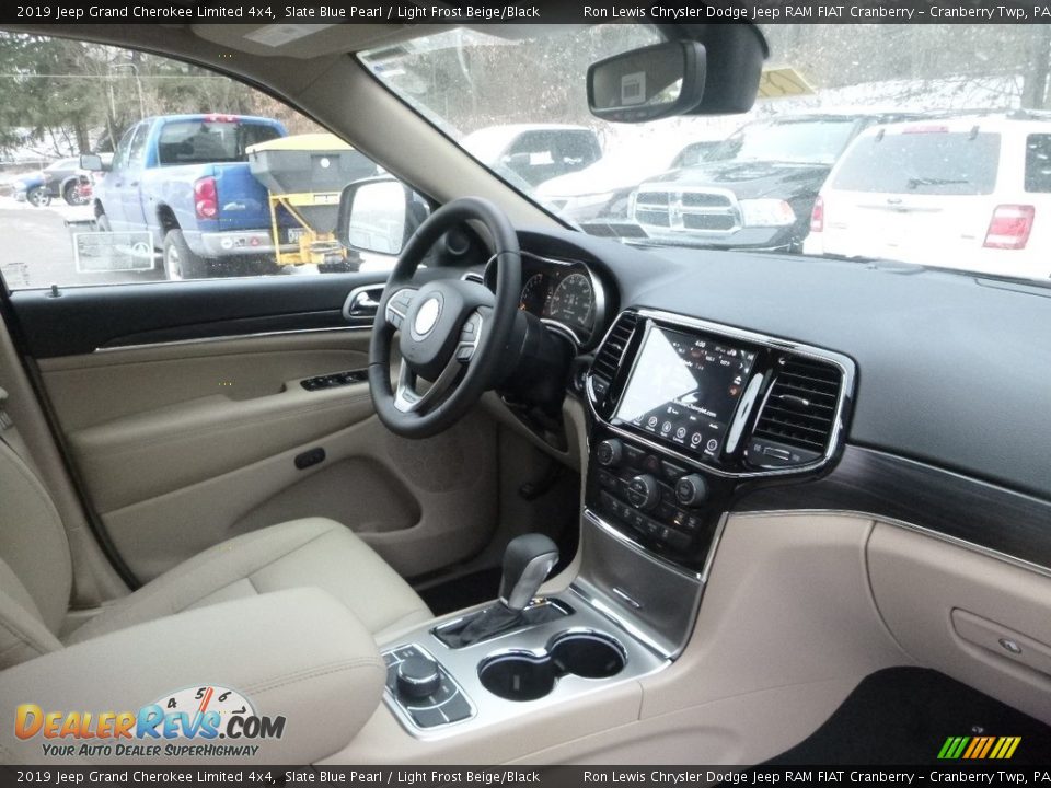 2019 Jeep Grand Cherokee Limited 4x4 Slate Blue Pearl / Light Frost Beige/Black Photo #12