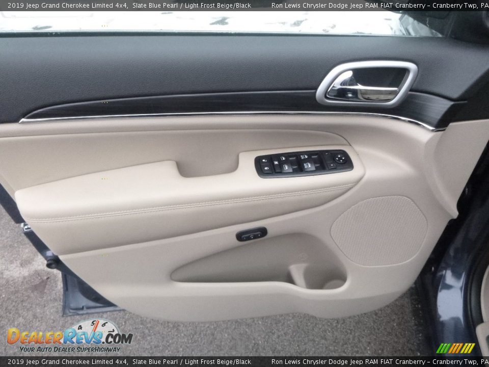 2019 Jeep Grand Cherokee Limited 4x4 Slate Blue Pearl / Light Frost Beige/Black Photo #16