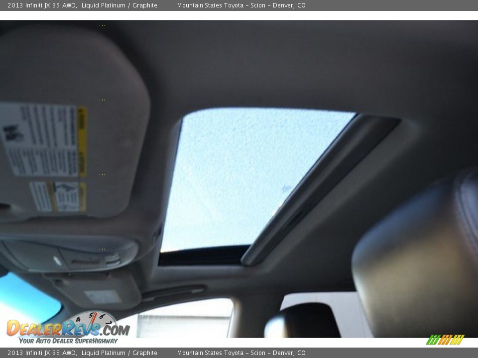 2013 Infiniti JX 35 AWD Liquid Platinum / Graphite Photo #10