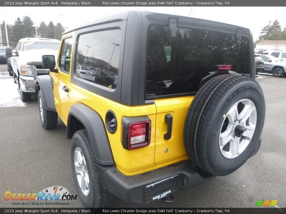 2019 Jeep Wrangler Sport 4x4 Hellayella / Black Photo #4
