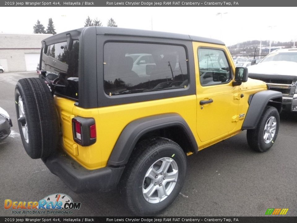 2019 Jeep Wrangler Sport 4x4 Hellayella / Black Photo #6