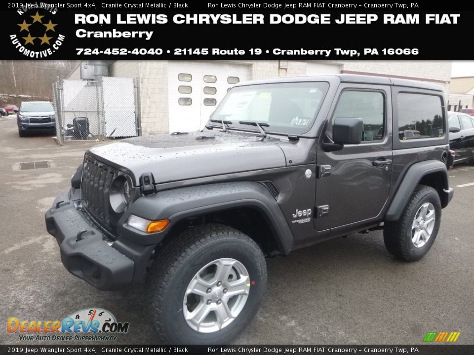 2019 Jeep Wrangler Sport 4x4 Granite Crystal Metallic / Black Photo #1