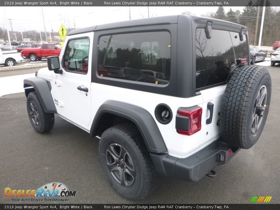 2019 Jeep Wrangler Sport 4x4 Bright White / Black Photo #4