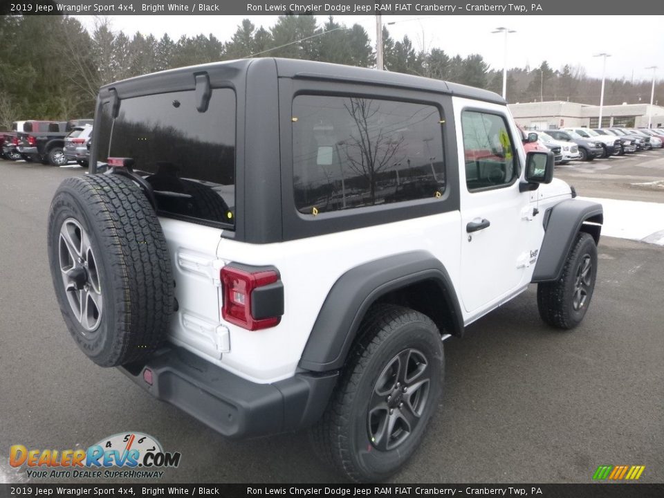 2019 Jeep Wrangler Sport 4x4 Bright White / Black Photo #6