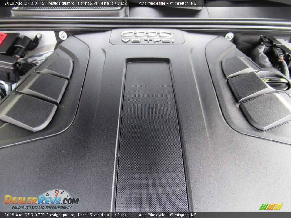 2018 Audi Q7 3.0 TFSI Prestige quattro Florett Silver Metallic / Black Photo #6