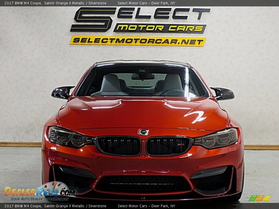2017 BMW M4 Coupe Sakhir Orange II Metallic / Silverstone Photo #2