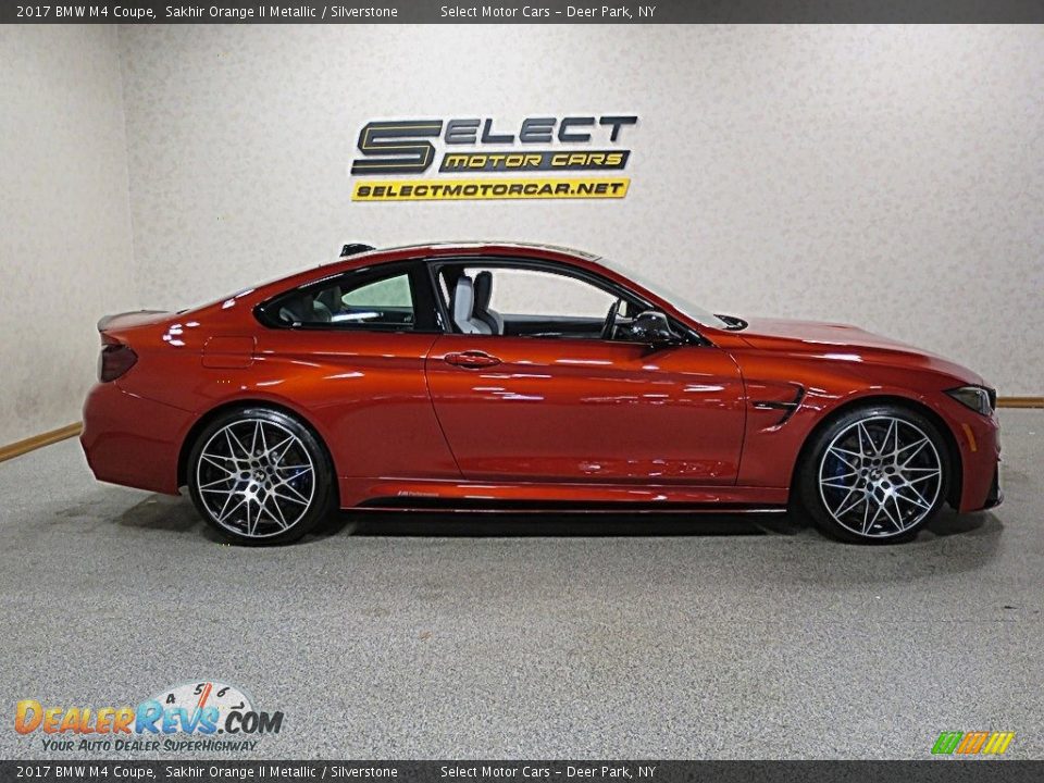 2017 BMW M4 Coupe Sakhir Orange II Metallic / Silverstone Photo #4
