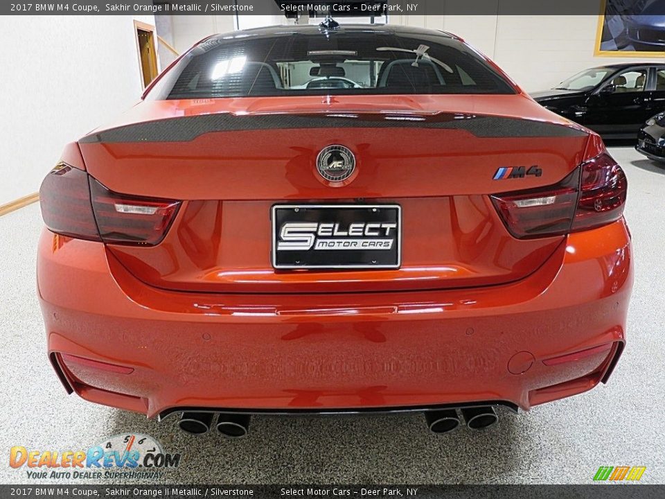 2017 BMW M4 Coupe Sakhir Orange II Metallic / Silverstone Photo #5