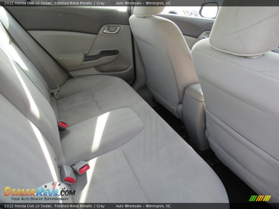 2012 Honda Civic LX Sedan Polished Metal Metallic / Gray Photo #14