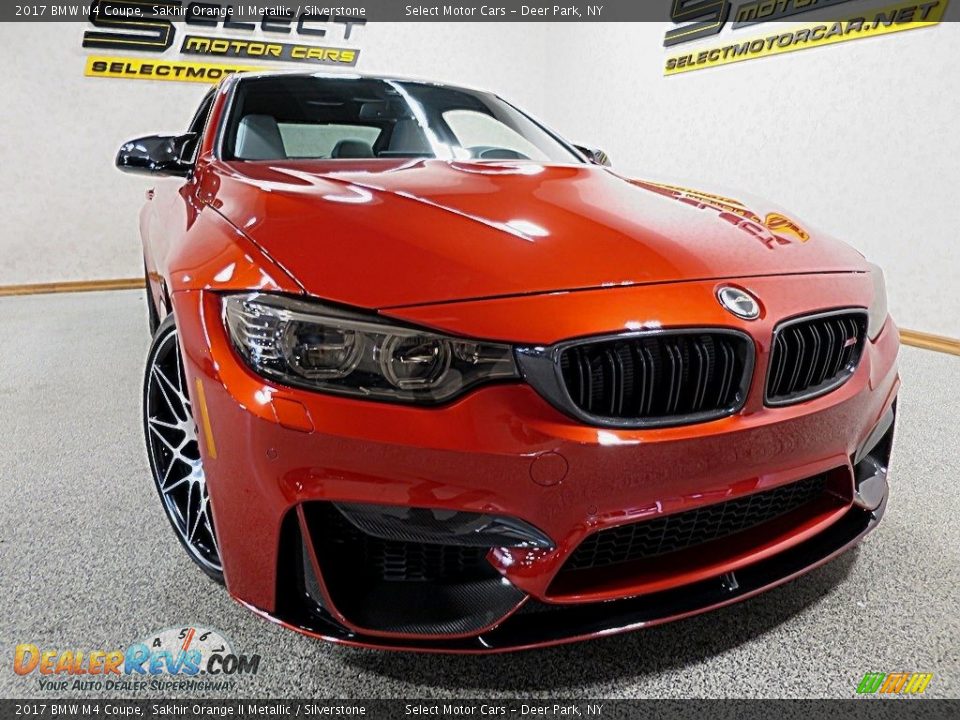 2017 BMW M4 Coupe Sakhir Orange II Metallic / Silverstone Photo #10