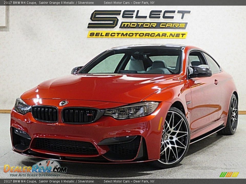 2017 BMW M4 Coupe Sakhir Orange II Metallic / Silverstone Photo #11