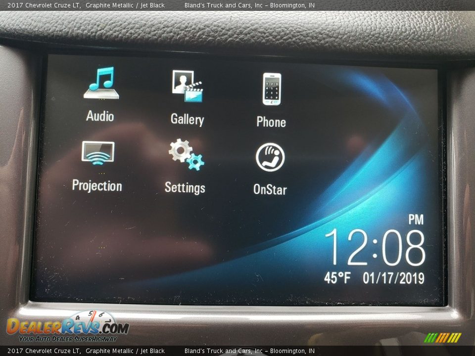 2017 Chevrolet Cruze LT Graphite Metallic / Jet Black Photo #18