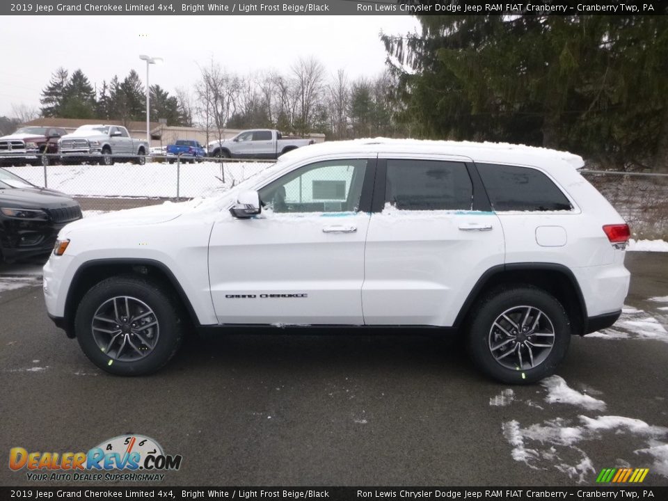 2019 Jeep Grand Cherokee Limited 4x4 Bright White / Light Frost Beige/Black Photo #2
