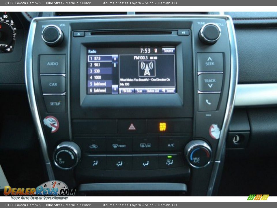 2017 Toyota Camry SE Blue Streak Metallic / Black Photo #11