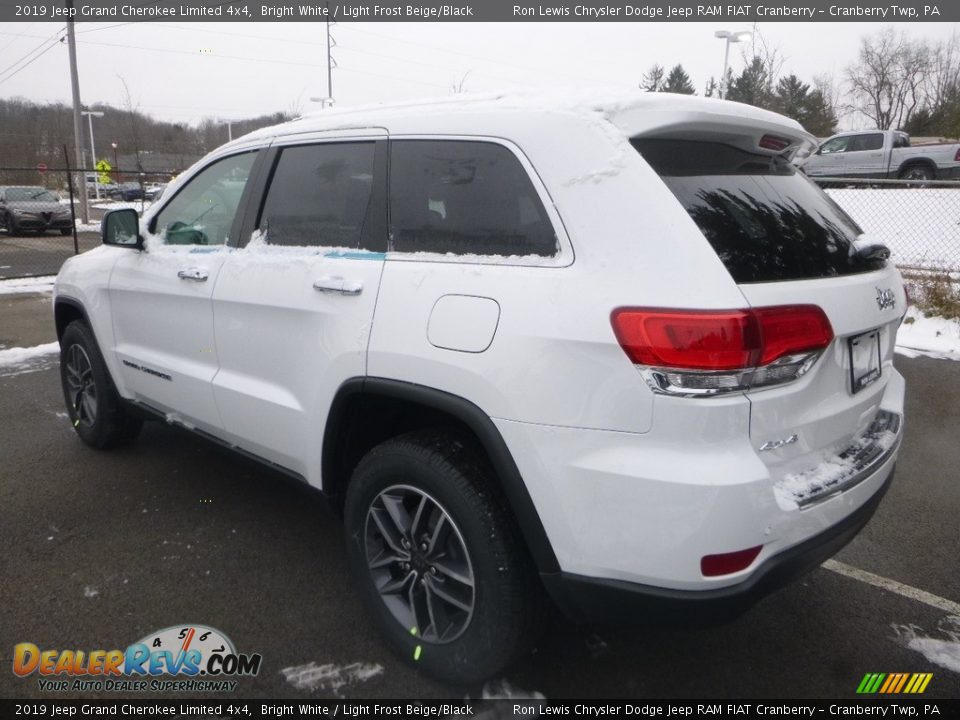 2019 Jeep Grand Cherokee Limited 4x4 Bright White / Light Frost Beige/Black Photo #3