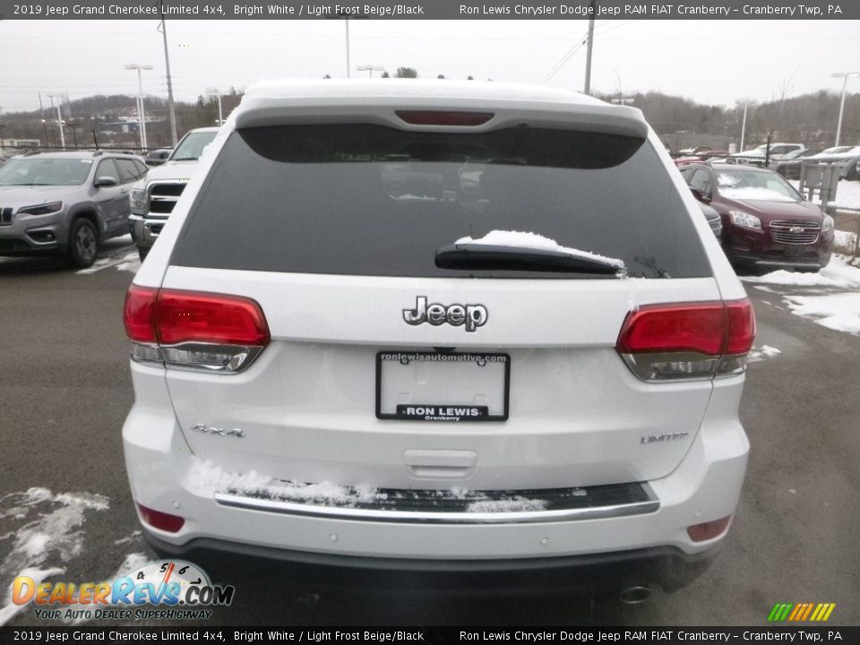 2019 Jeep Grand Cherokee Limited 4x4 Bright White / Light Frost Beige/Black Photo #4