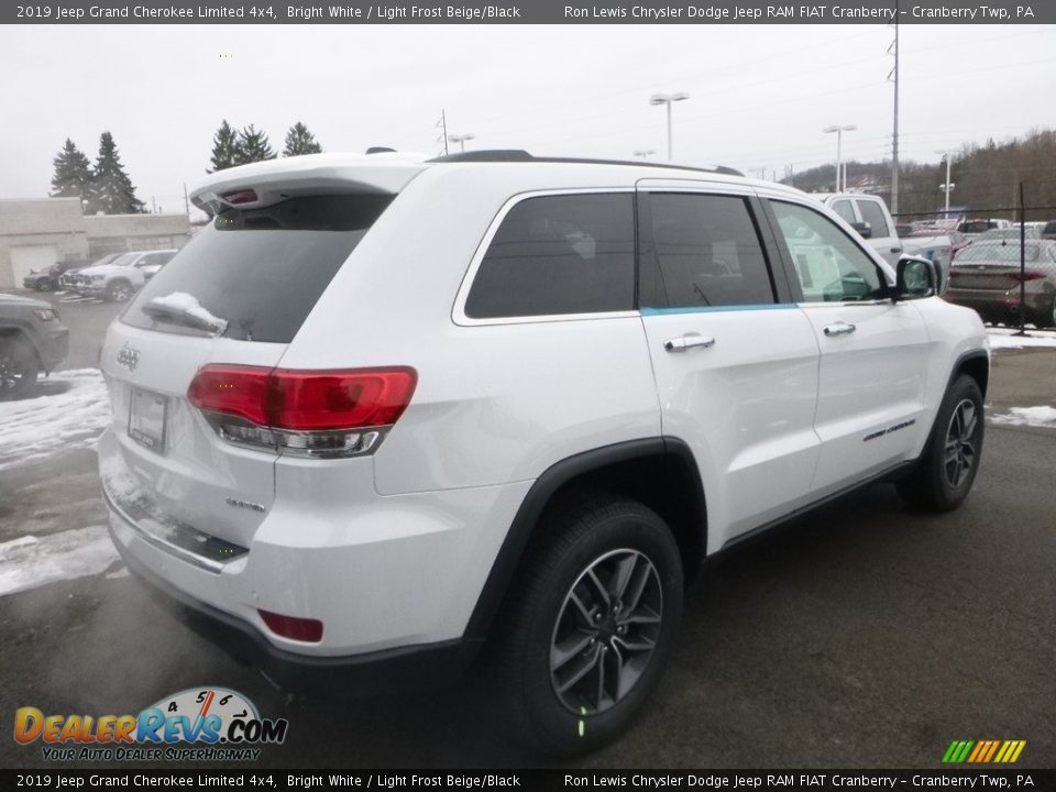 2019 Jeep Grand Cherokee Limited 4x4 Bright White / Light Frost Beige/Black Photo #5