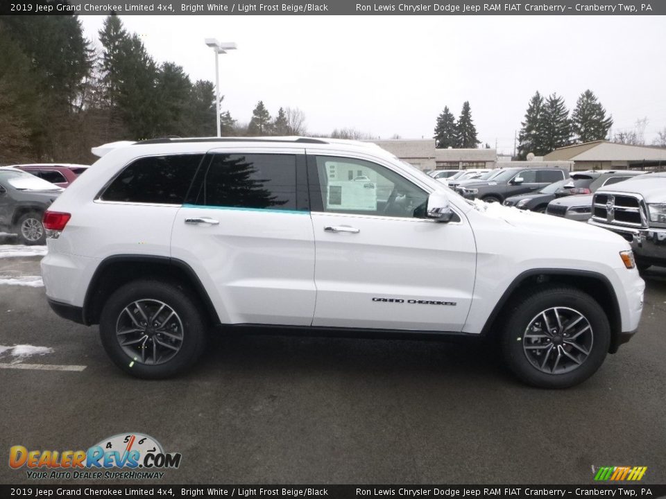 2019 Jeep Grand Cherokee Limited 4x4 Bright White / Light Frost Beige/Black Photo #6