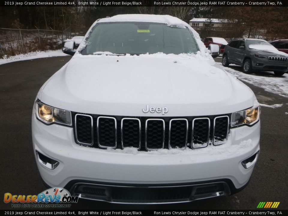 2019 Jeep Grand Cherokee Limited 4x4 Bright White / Light Frost Beige/Black Photo #8