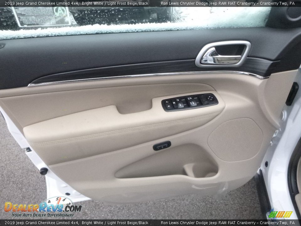 2019 Jeep Grand Cherokee Limited 4x4 Bright White / Light Frost Beige/Black Photo #13