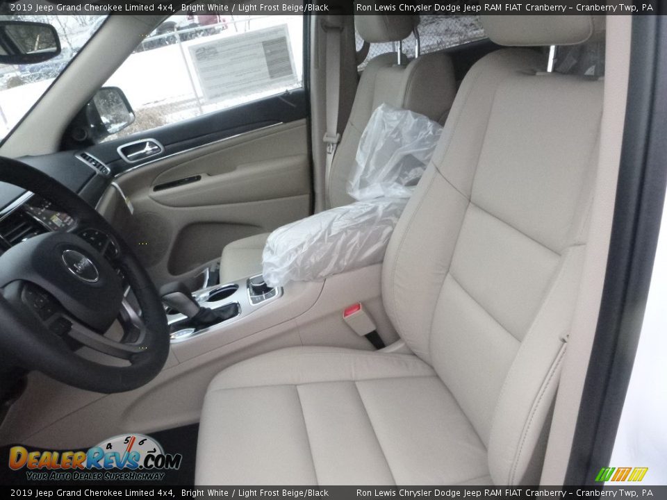 2019 Jeep Grand Cherokee Limited 4x4 Bright White / Light Frost Beige/Black Photo #15