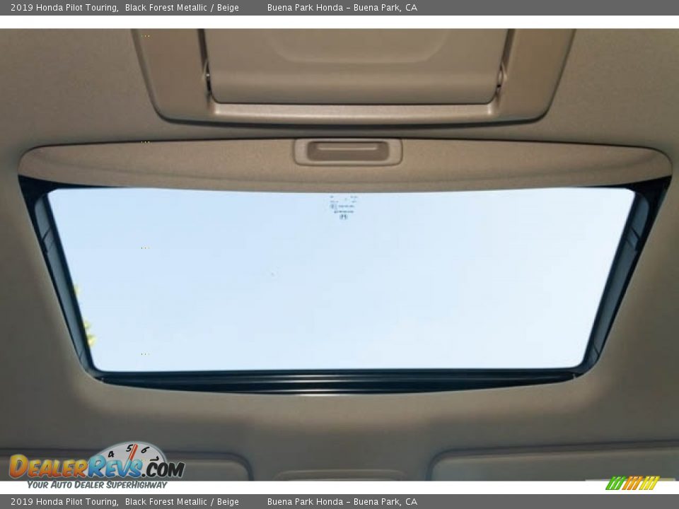 2019 Honda Pilot Touring Black Forest Metallic / Beige Photo #26