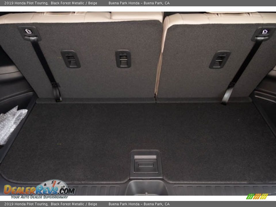 2019 Honda Pilot Touring Black Forest Metallic / Beige Photo #30