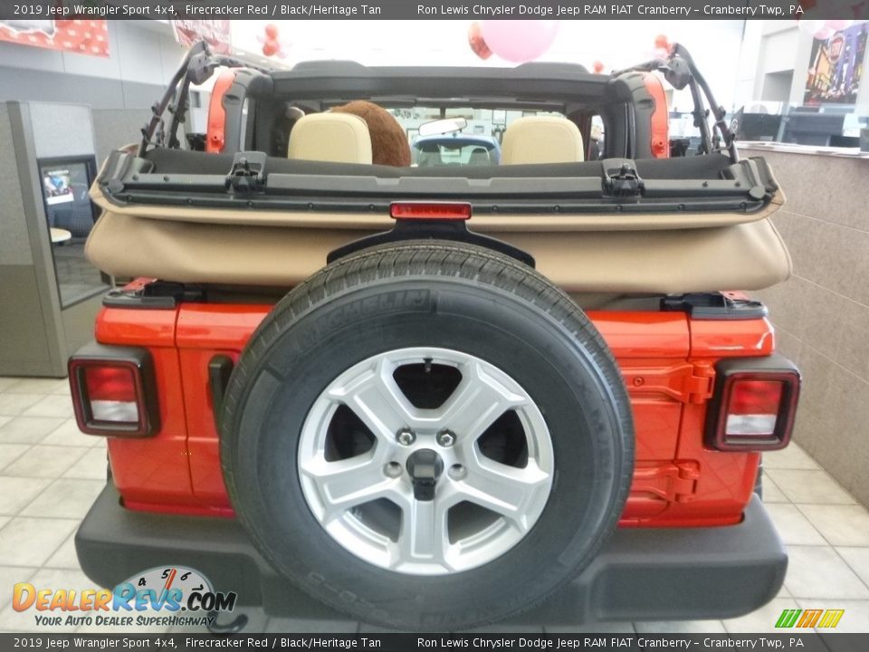 2019 Jeep Wrangler Sport 4x4 Firecracker Red / Black/Heritage Tan Photo #4