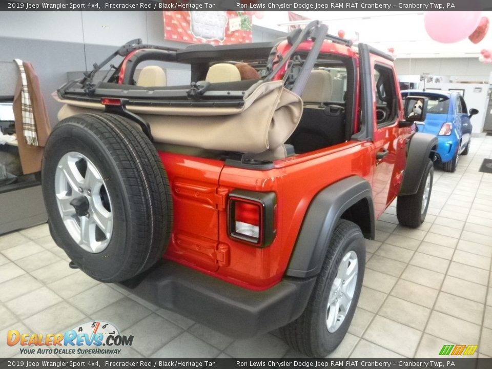 2019 Jeep Wrangler Sport 4x4 Firecracker Red / Black/Heritage Tan Photo #5
