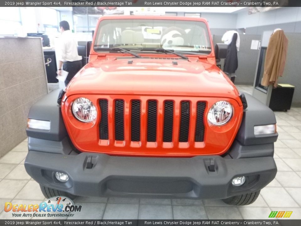 2019 Jeep Wrangler Sport 4x4 Firecracker Red / Black/Heritage Tan Photo #7