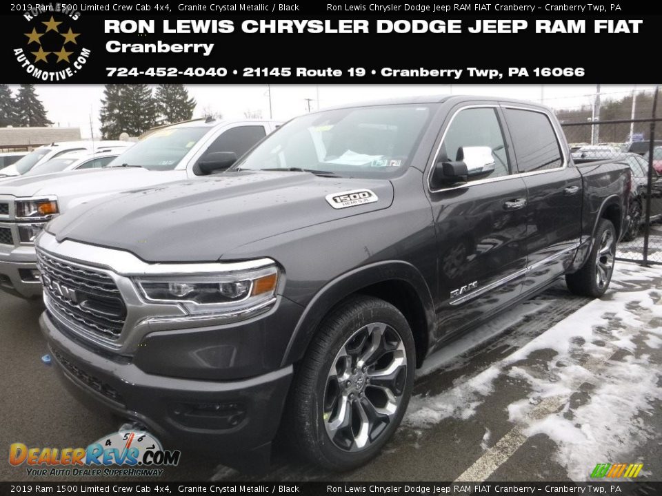 2019 Ram 1500 Limited Crew Cab 4x4 Granite Crystal Metallic / Black Photo #1