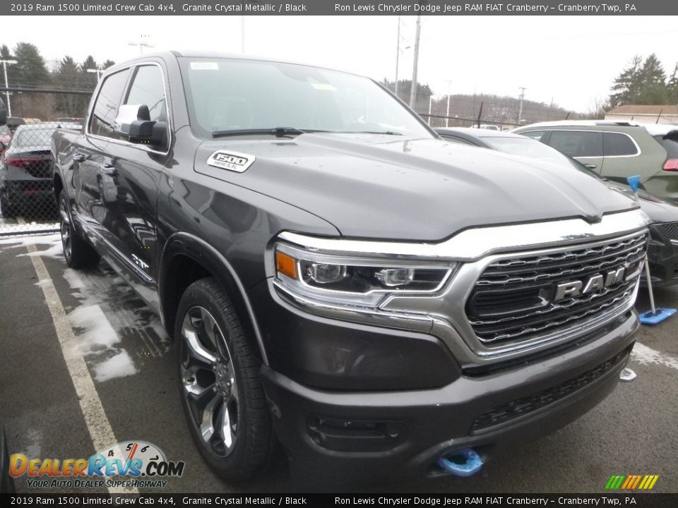 2019 Ram 1500 Limited Crew Cab 4x4 Granite Crystal Metallic / Black Photo #10