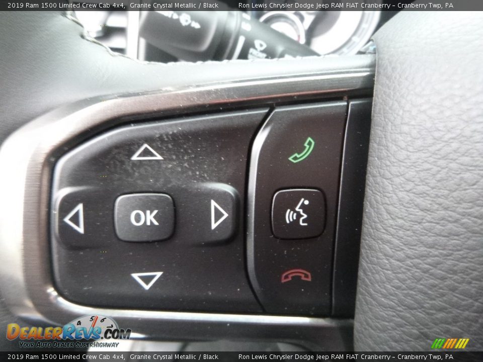 2019 Ram 1500 Limited Crew Cab 4x4 Granite Crystal Metallic / Black Photo #17