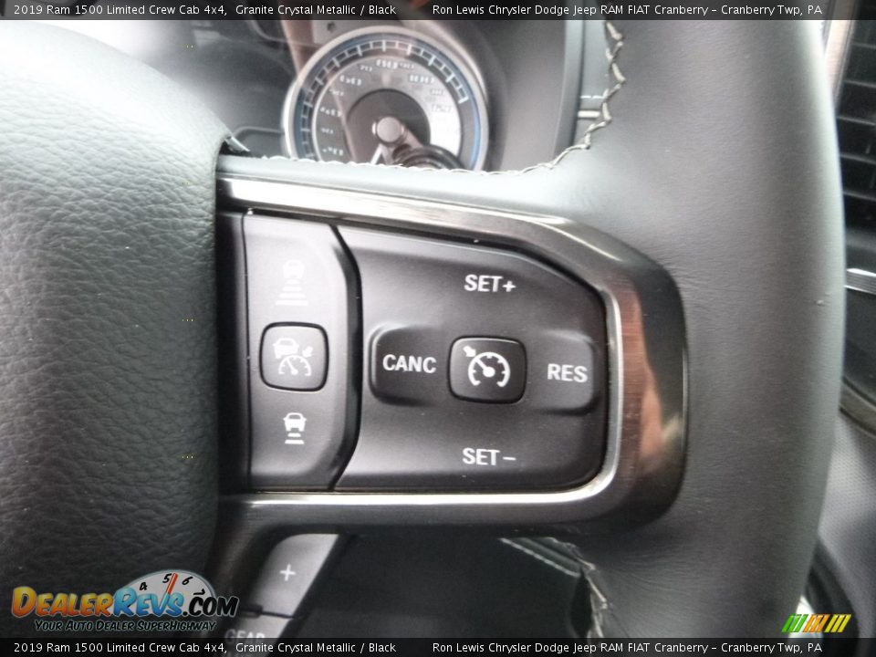 2019 Ram 1500 Limited Crew Cab 4x4 Granite Crystal Metallic / Black Photo #18