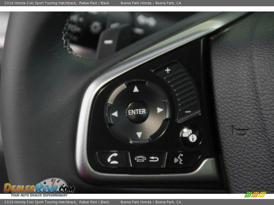 2019 Honda Civic Sport Touring Hatchback Steering Wheel Photo #12
