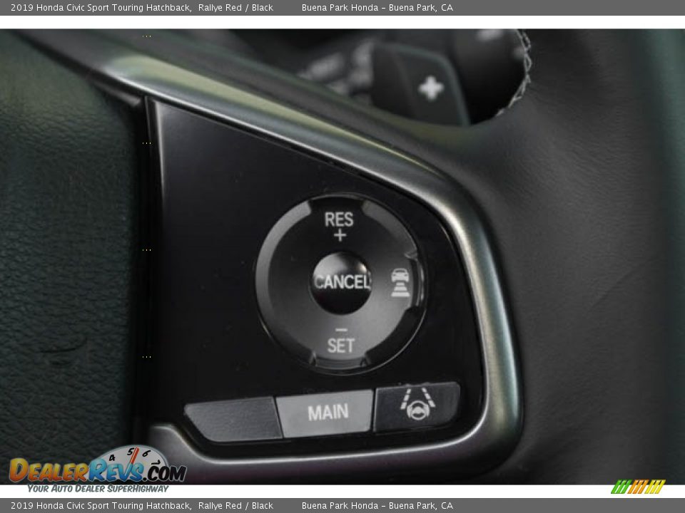 2019 Honda Civic Sport Touring Hatchback Steering Wheel Photo #13