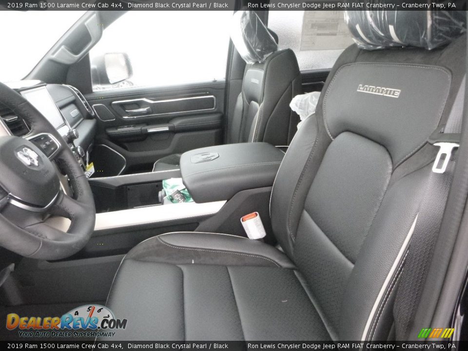 2019 Ram 1500 Laramie Crew Cab 4x4 Diamond Black Crystal Pearl / Black Photo #13