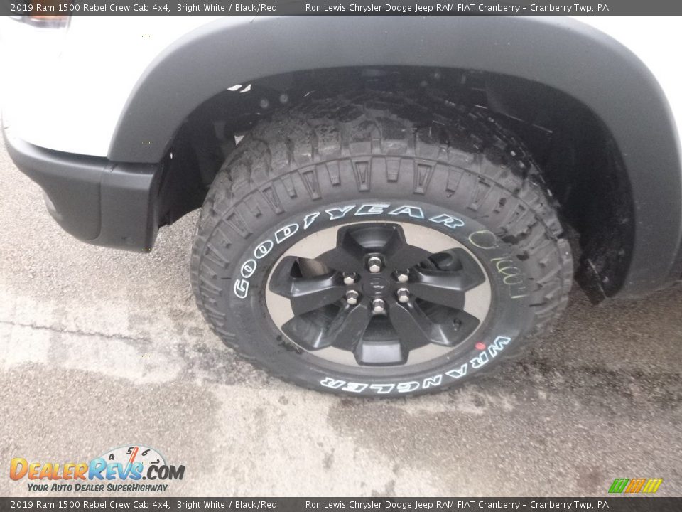 2019 Ram 1500 Rebel Crew Cab 4x4 Bright White / Black/Red Photo #2