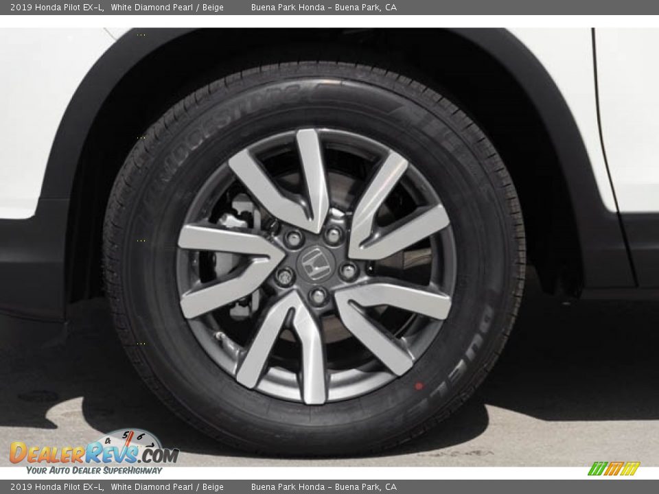 2019 Honda Pilot EX-L White Diamond Pearl / Beige Photo #14