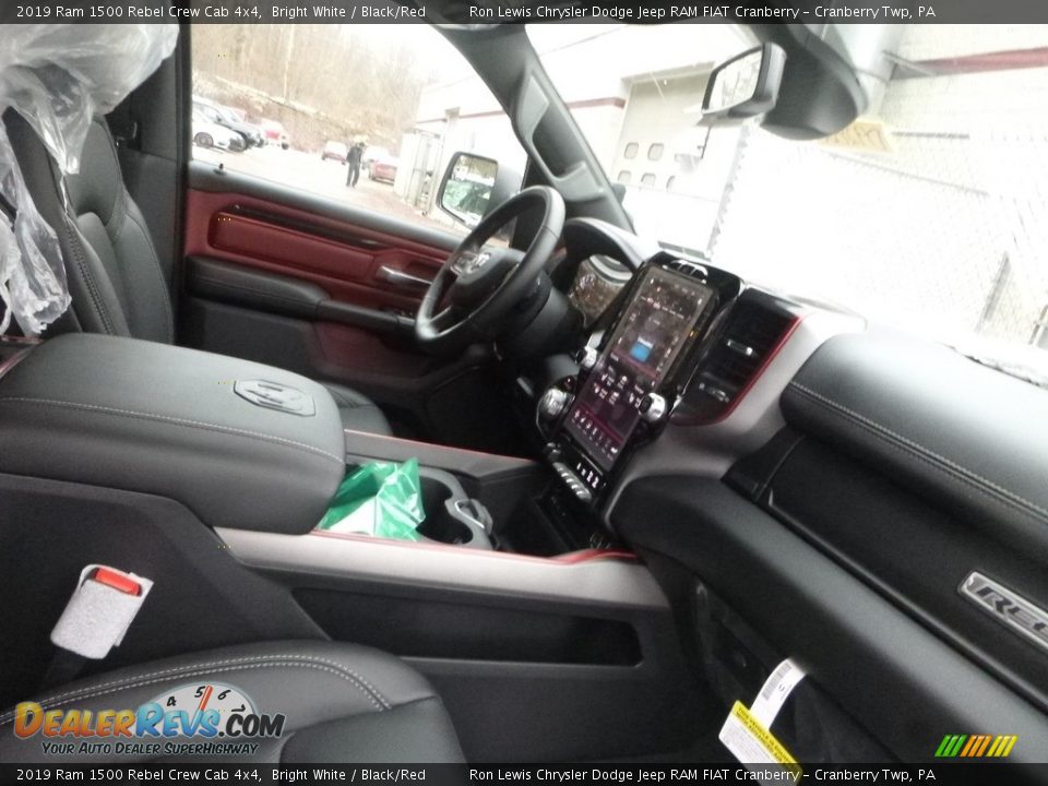 2019 Ram 1500 Rebel Crew Cab 4x4 Bright White / Black/Red Photo #11